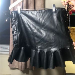 Leather skirt